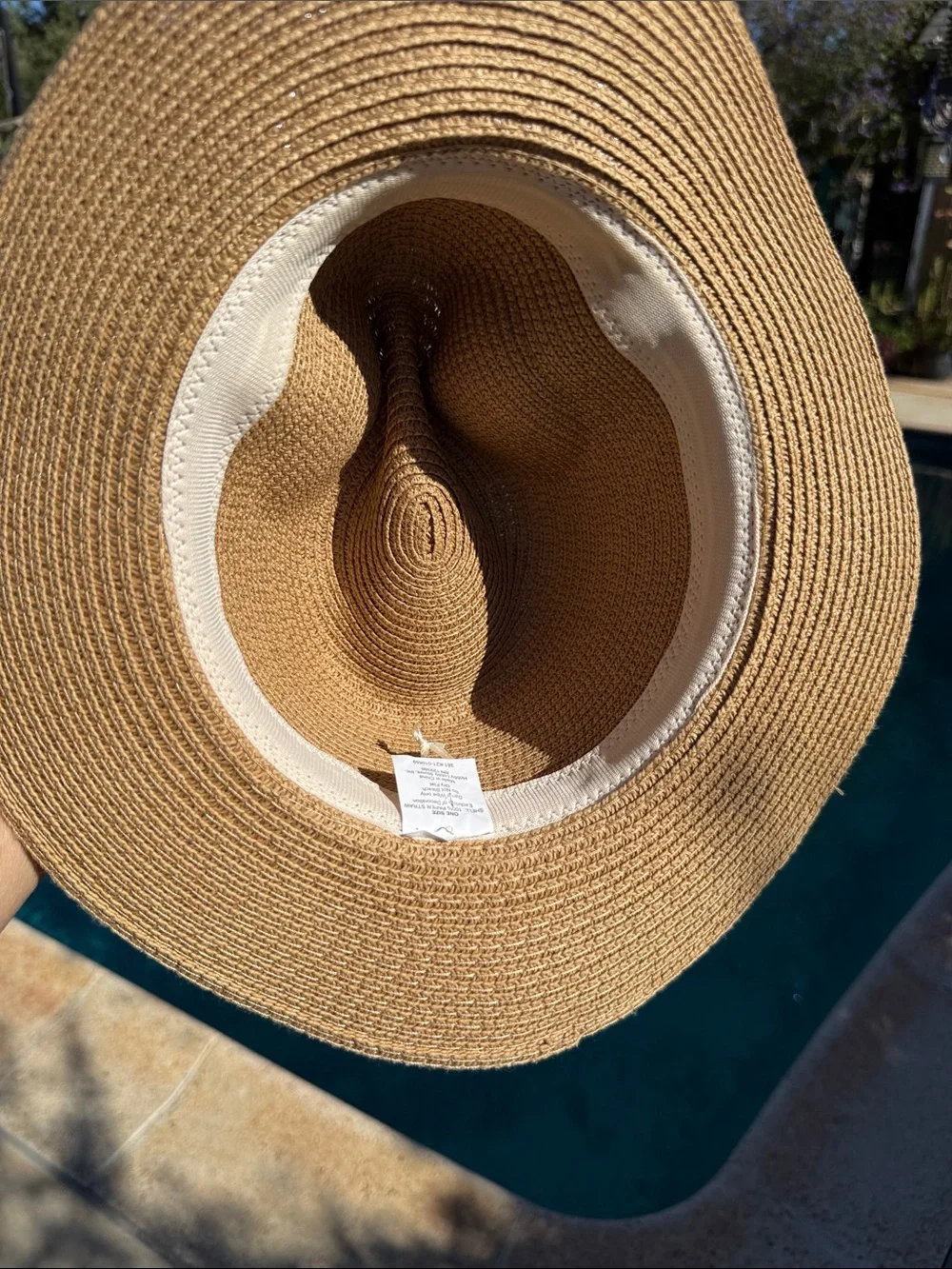 SPF Bolero Woven Straw Sun Hat with Black Band